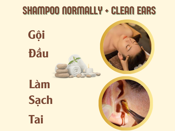 Gội đầu + ráy tai Gội đầu + ráy tai